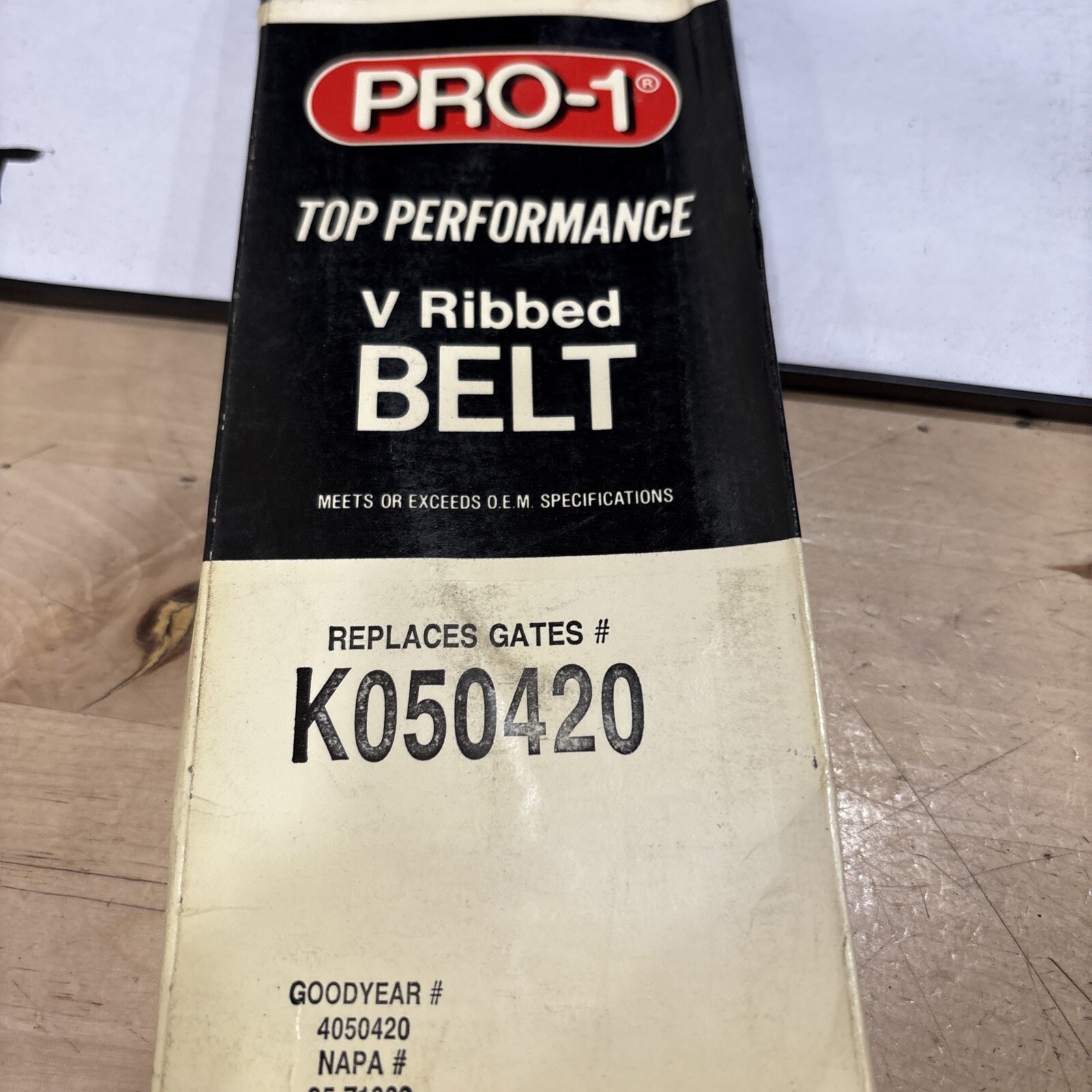 Pro-1 V Ribbed Serpentine Belt Replaces Dayco 5050420 & Gates K050420 - Image 4