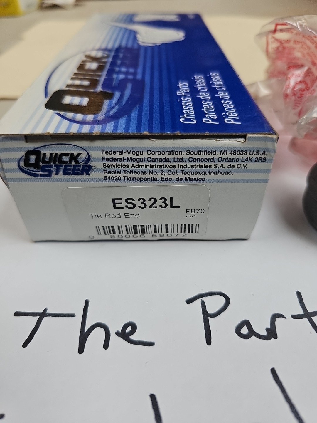 Quick Steer ES323L Steering Tie Rod End For Select 63-82 Chevrolet GMC Models - Image 4