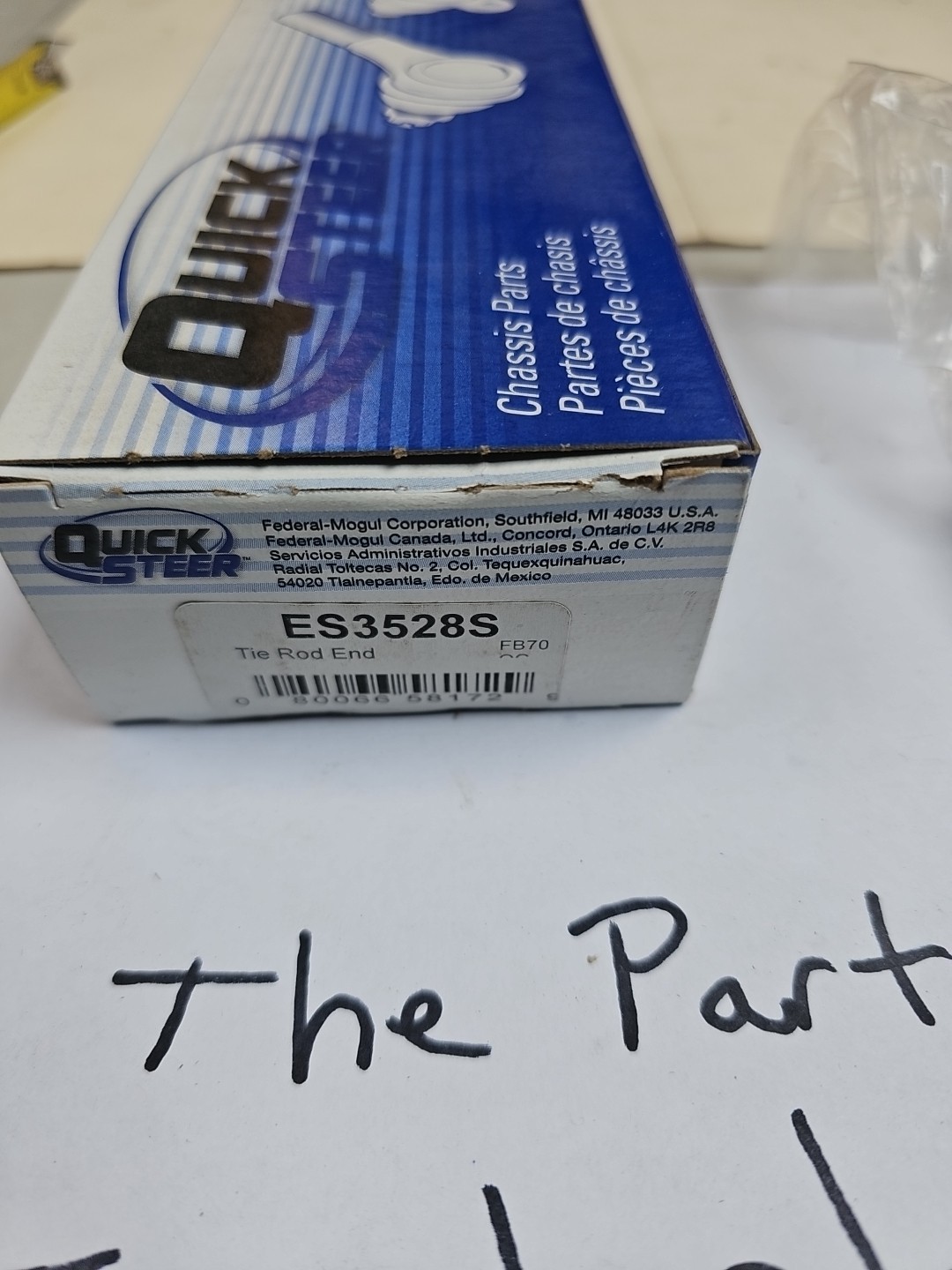 Quick Steer ES3528S Steering Tie Rod End Adjusting Sleeve - Image 3