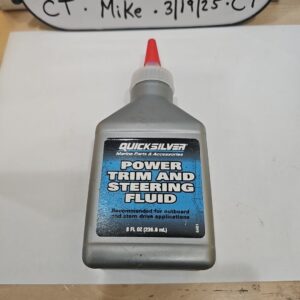 Quicksilver 92-858074Q01 Power Trim And Steering Fluid - 8 Oz. Bottle