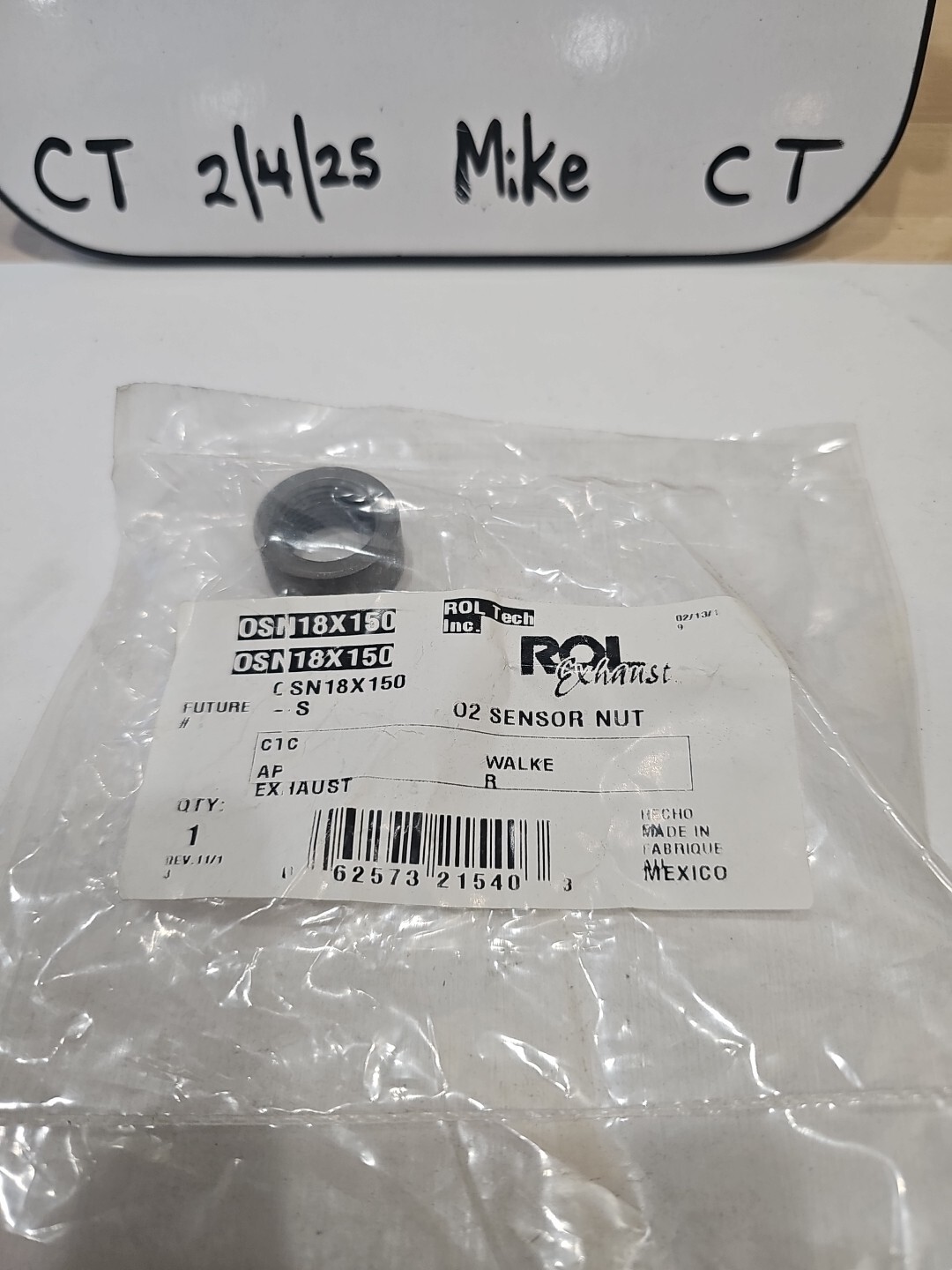 ROL Tech OSN18X150 Oxygen Sensor Nut - Image 3