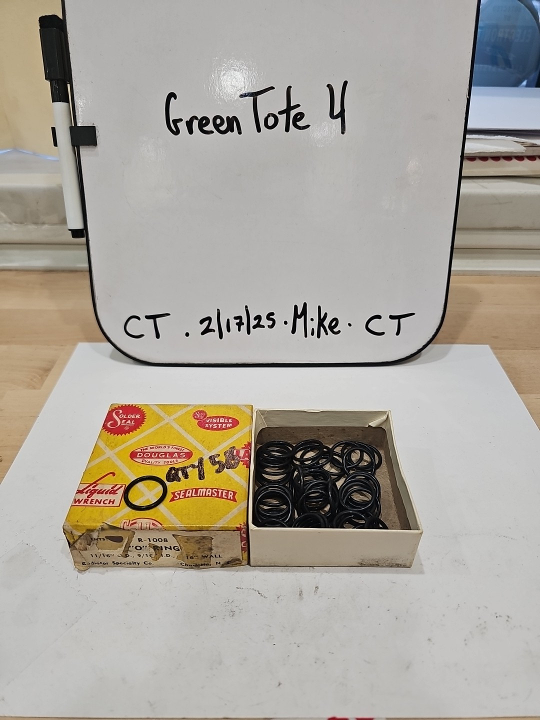 Radiator Specialty Co. NOS R-1008 Molded O-Ring 11/16"O.D.-9/16"I.D. 1 Pkg Of 56