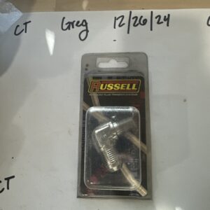 Russell 660851 Adapter Fitting 90 Deg. Flare Endura -08AN .25 in. Pipe Size