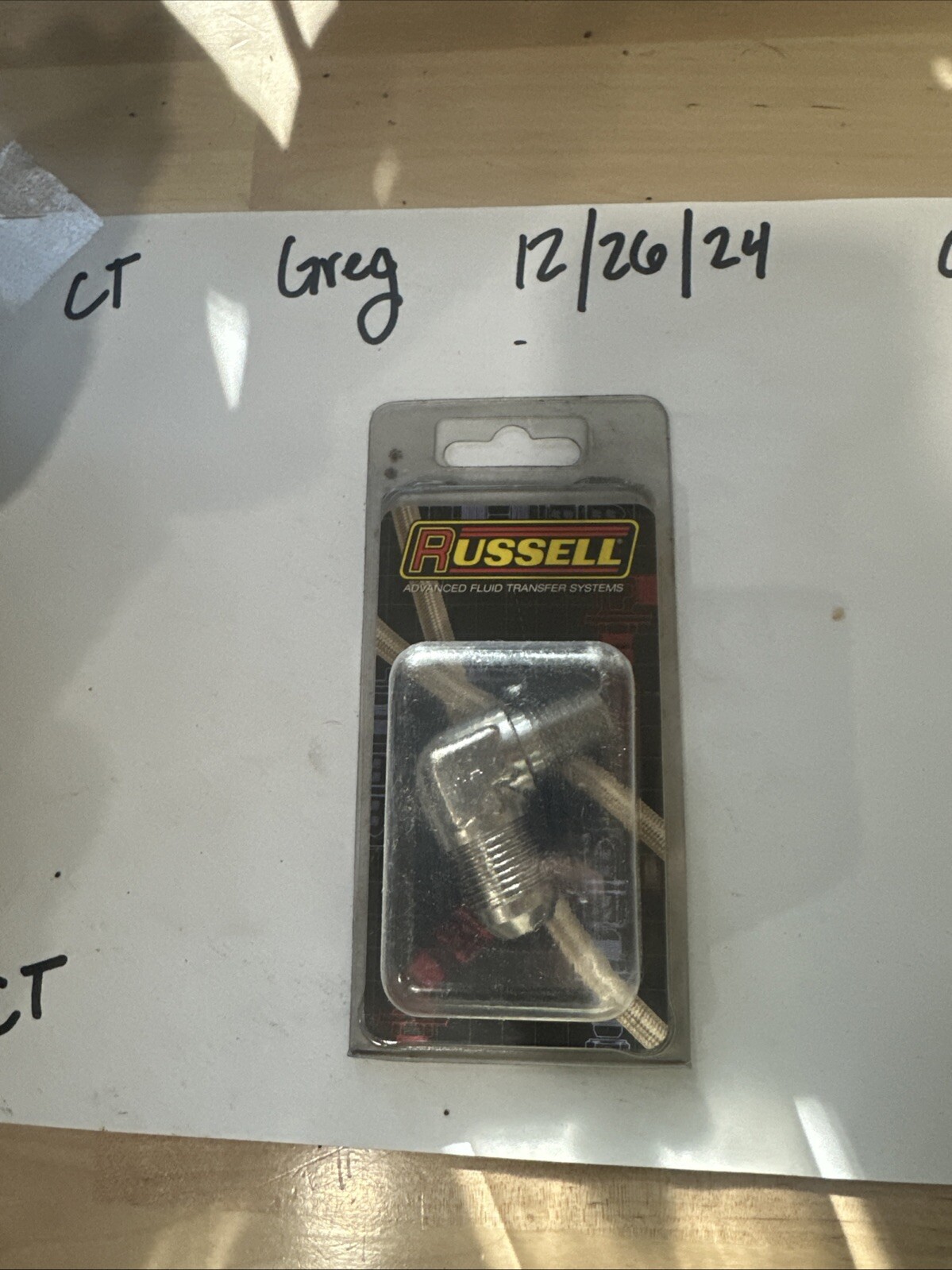 Russell 660851 Adapter Fitting 90 Deg. Flare Endura -08AN .25 in. Pipe Size