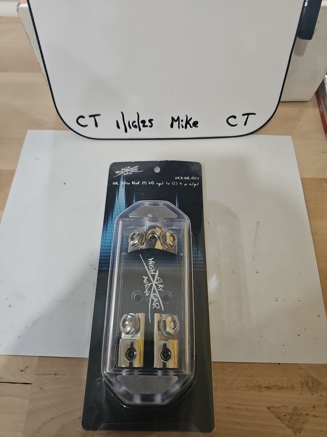 SKY HIGH (1) 1/0 to (2) 4g ANL Fused Distribution Block Dual ANL Fuse Holder