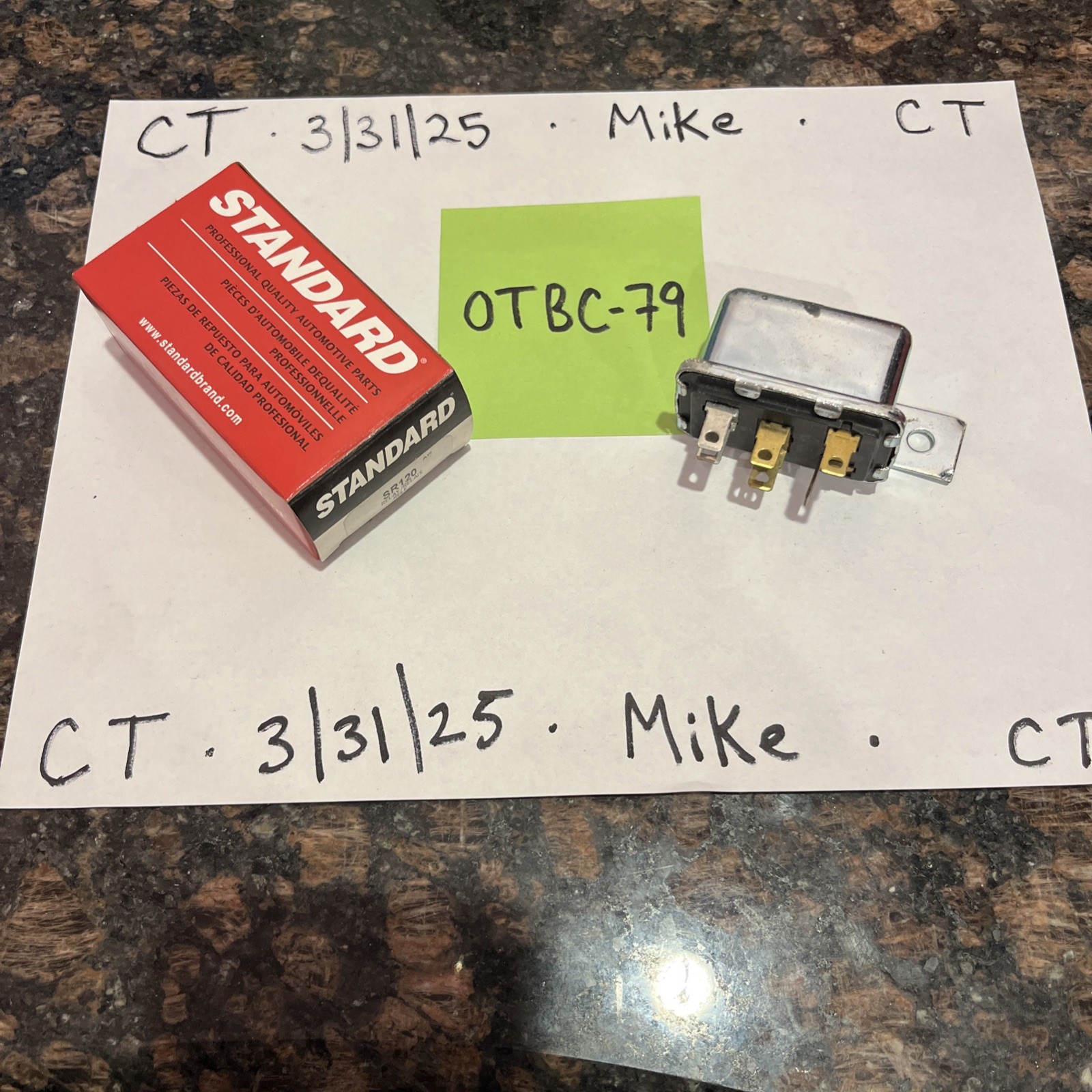 SR-120 Standard - Starter Relay New