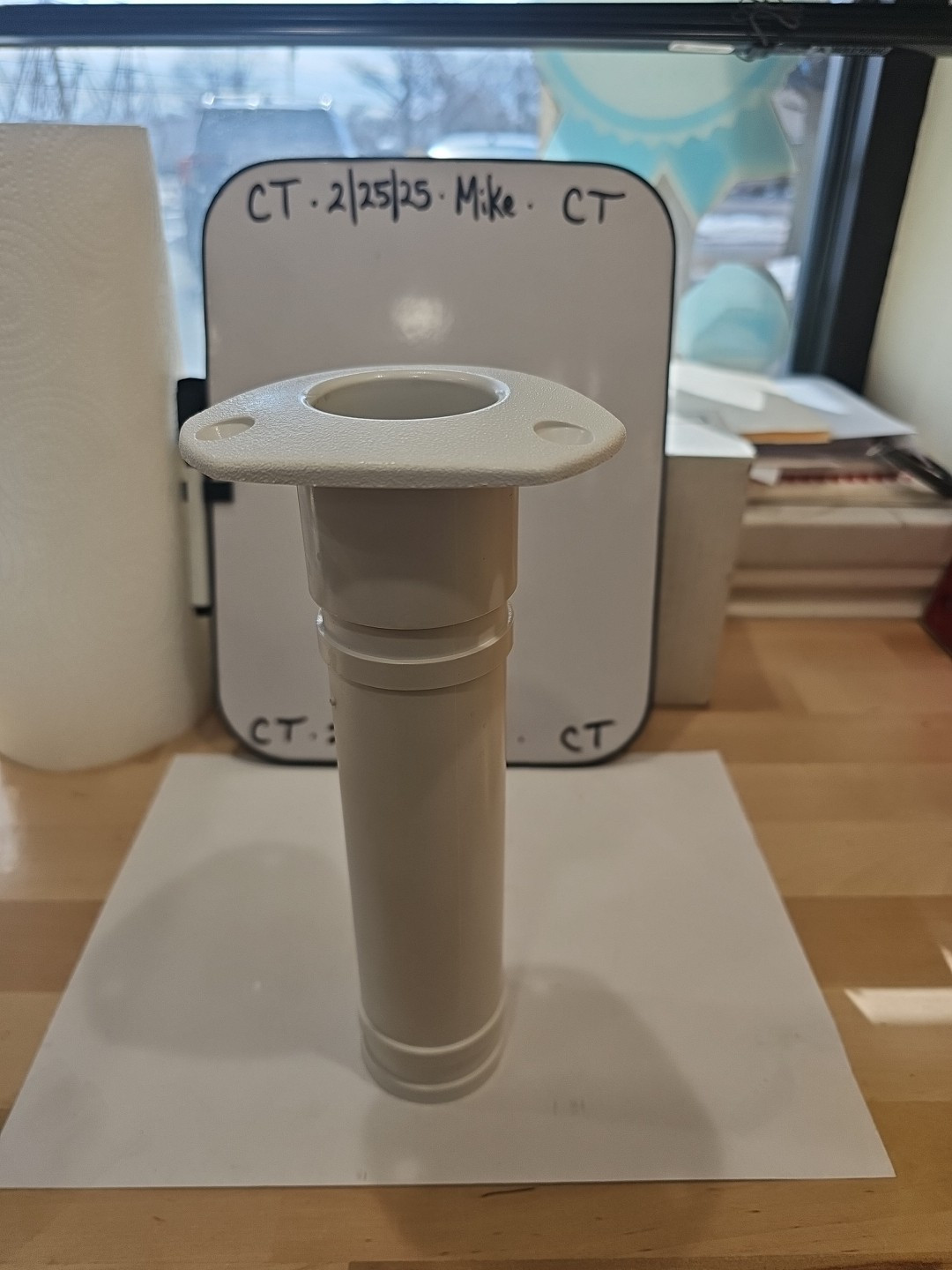 Sea Dog Line ABS Flush Mount Rod Holder (White) 90° Closed End #325113