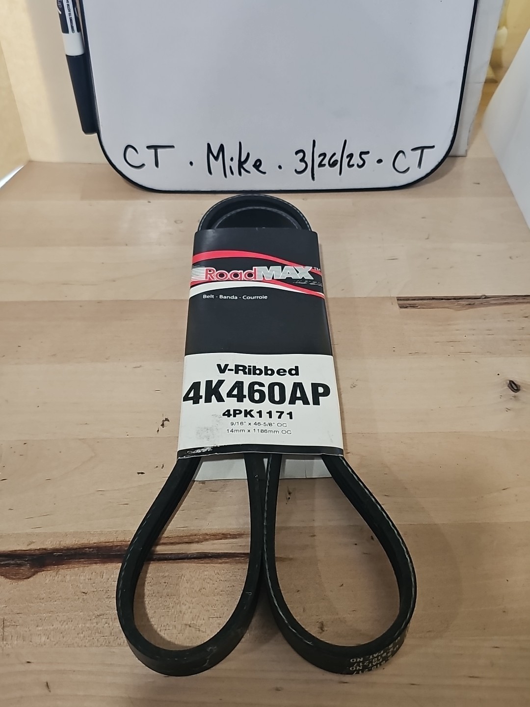 Serpentine Belt-Automotive V-Ribbed Belt (Standard) Roadmax 4K460AP