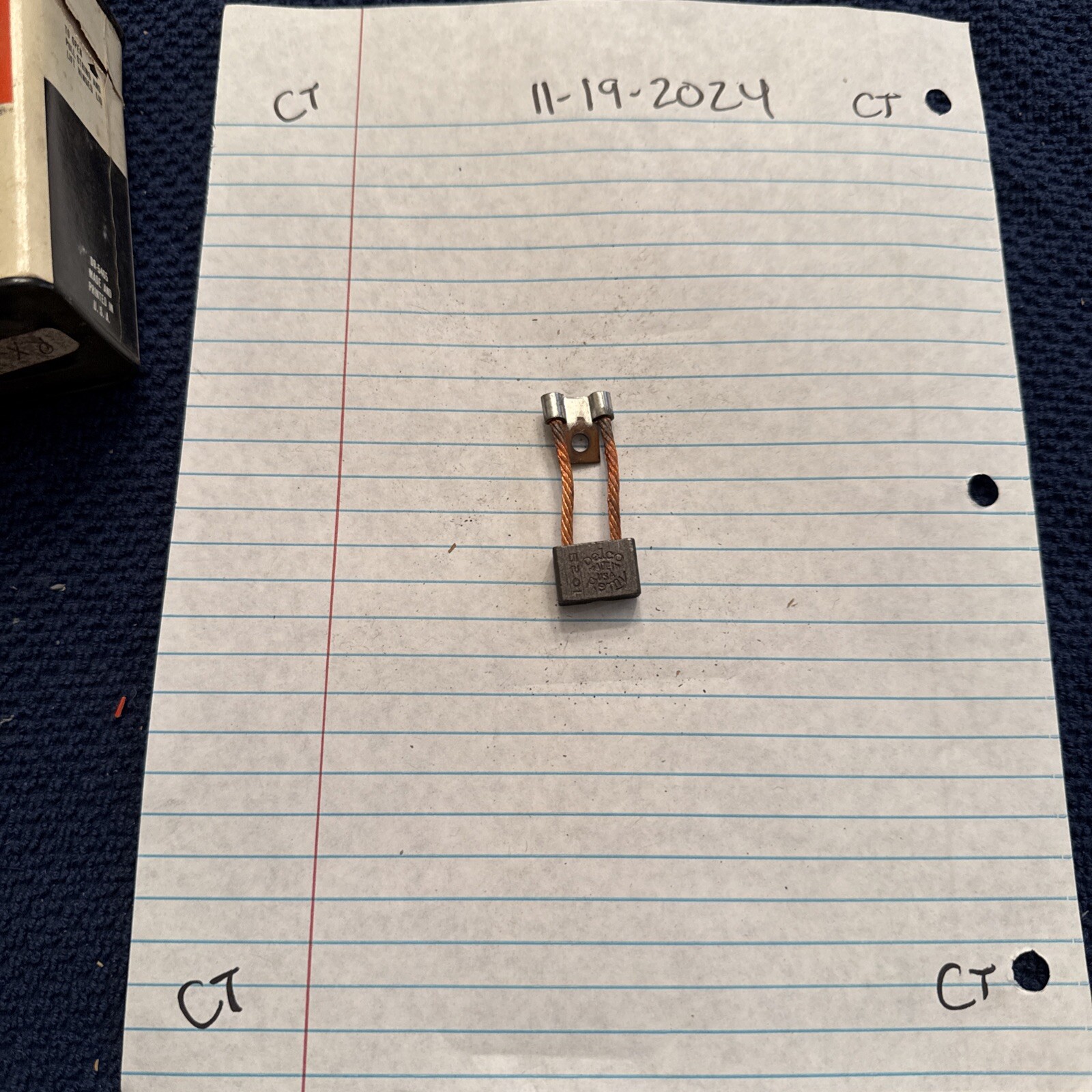 Set Of 4 Brushes 1937 1950 Cadillac GMC Starter D-115 38367