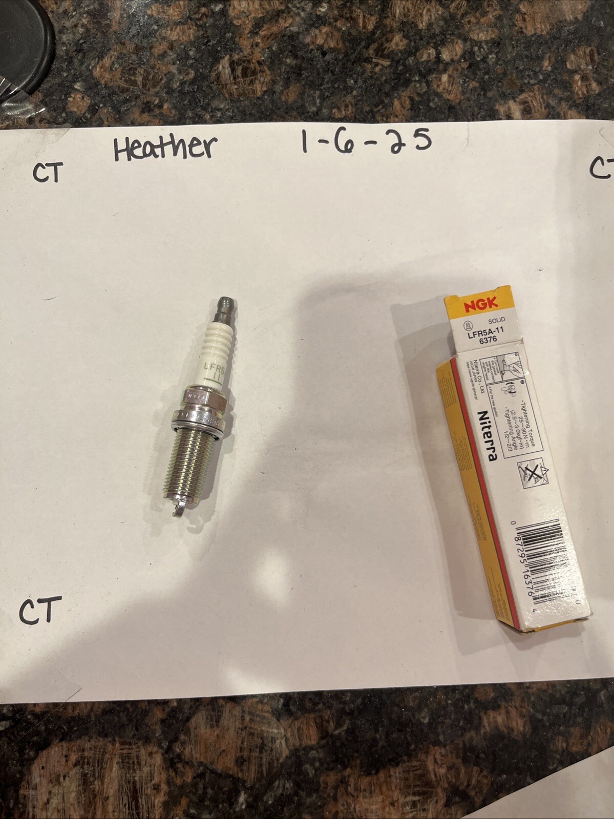 Spark Plug-V-Power NGK 6376 LFR5A-11 - Image 5