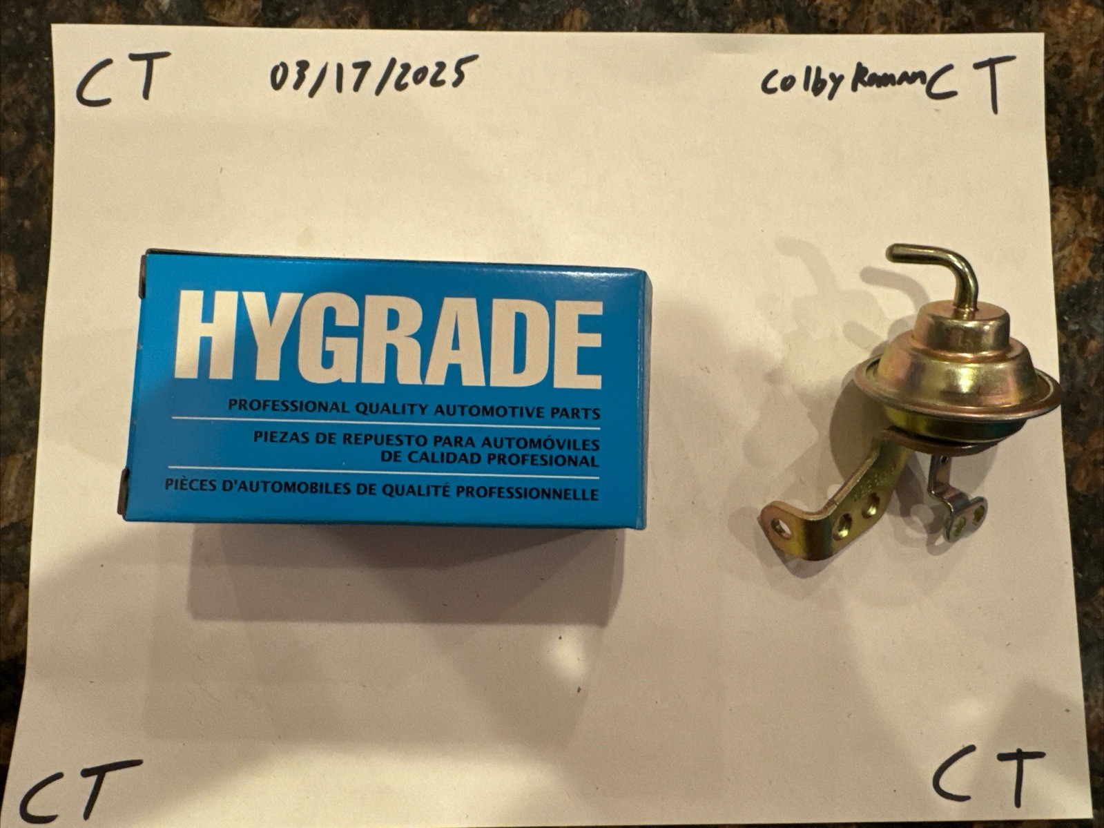Standard Hygrade Carburetor Choke Pull Off Assembly CPA258
