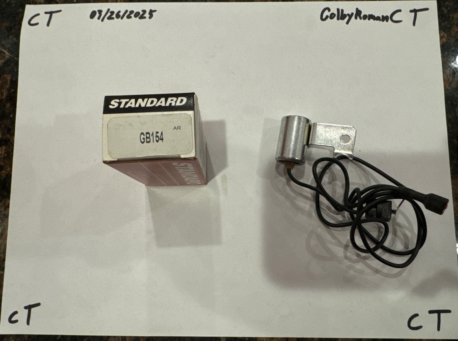 Standard Professional Quality Automotive Parts GB154