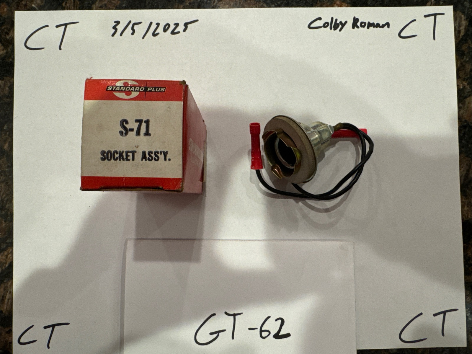 Standard S71 Back Up Light Socket Standard S-71 - Image 3