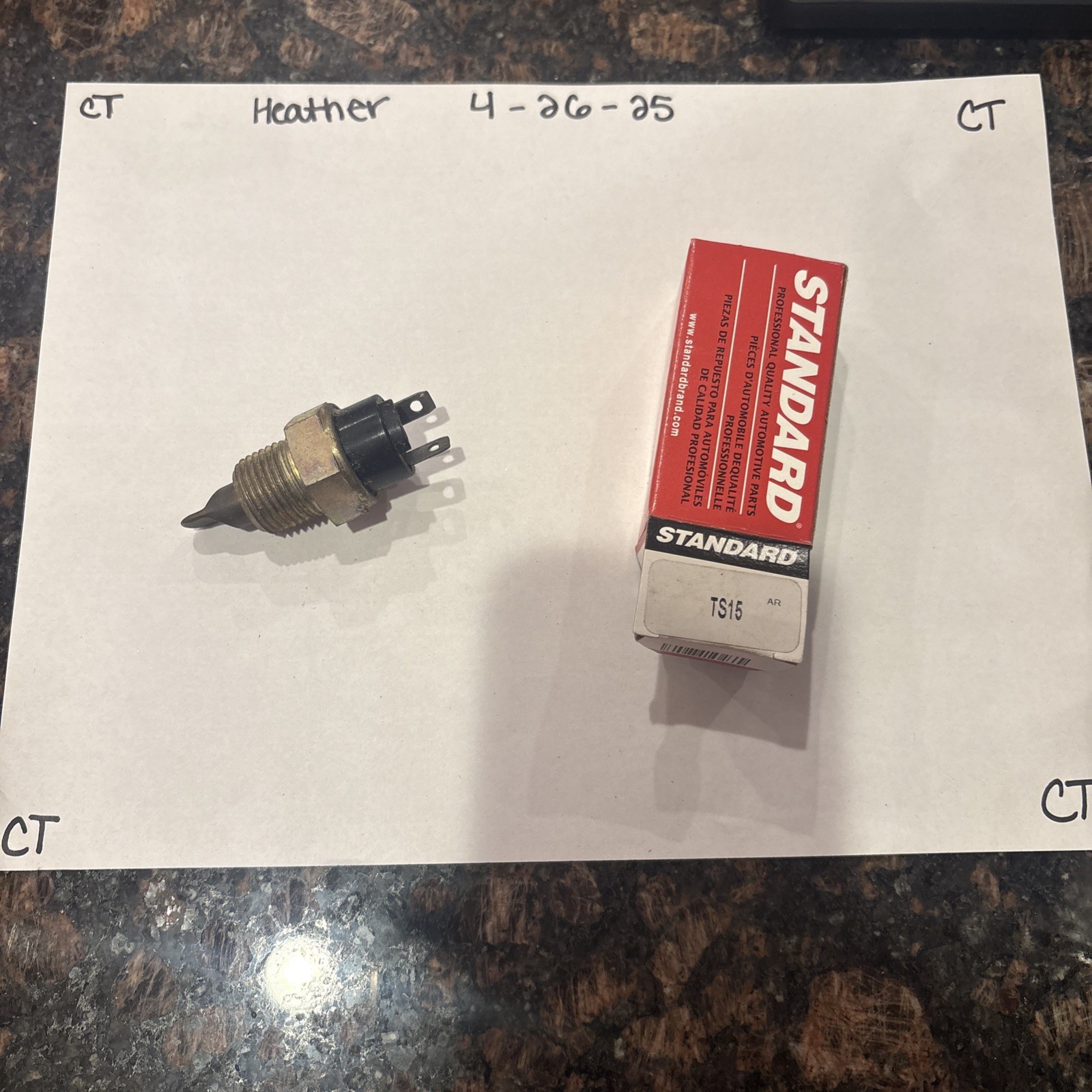 Standard TS15 Temp Sender/Sensor