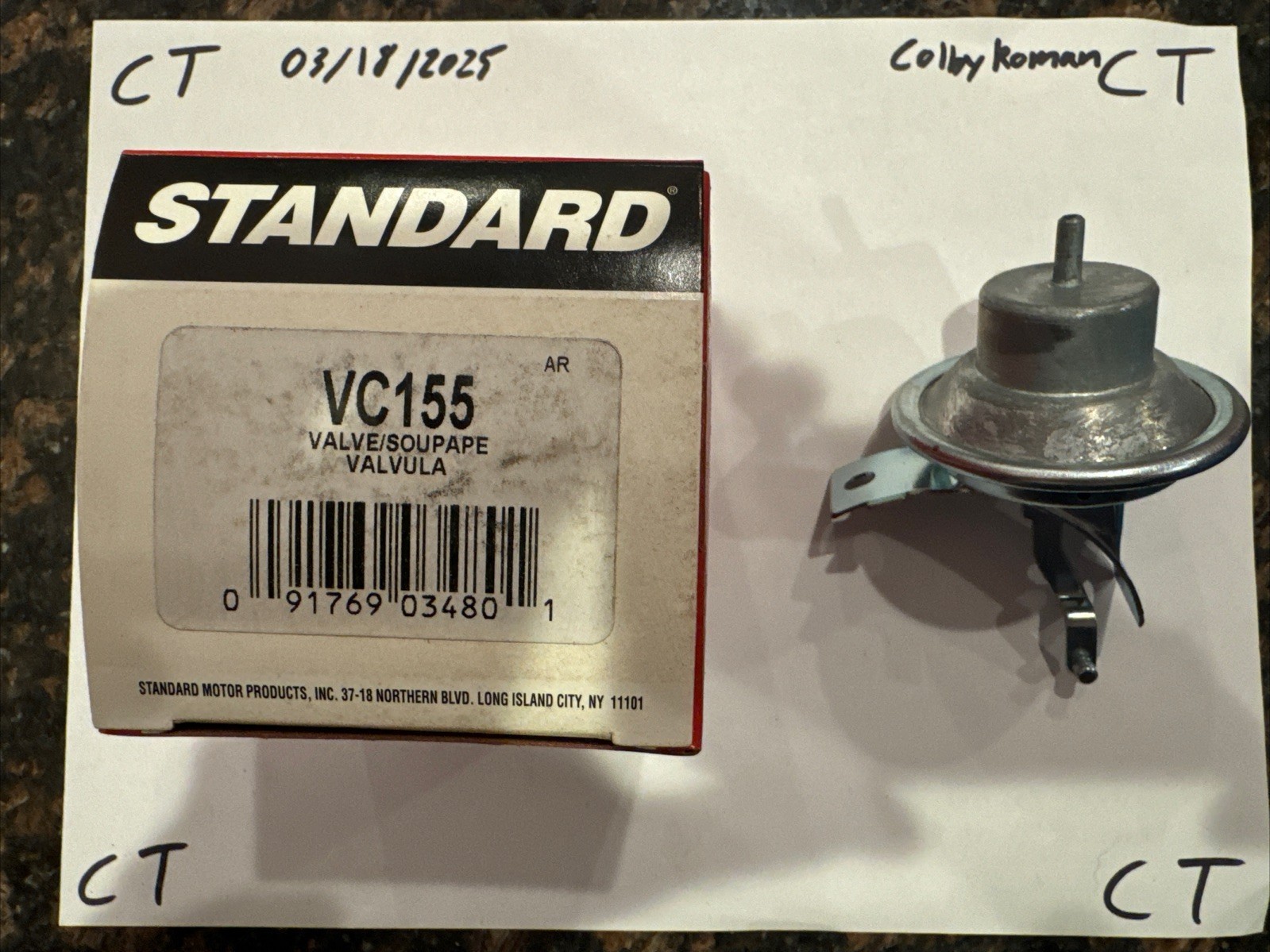 Standard Valve/Soupape Valvula VC155