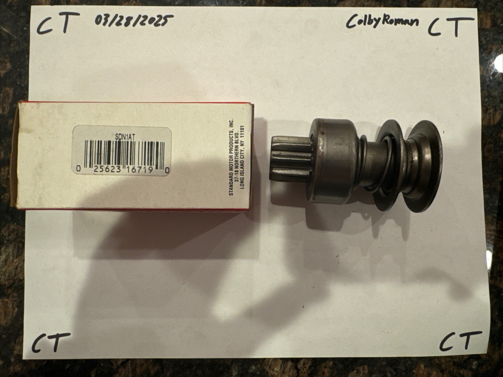 Starter Drive Standard SDN1AT New In Box - Image 3