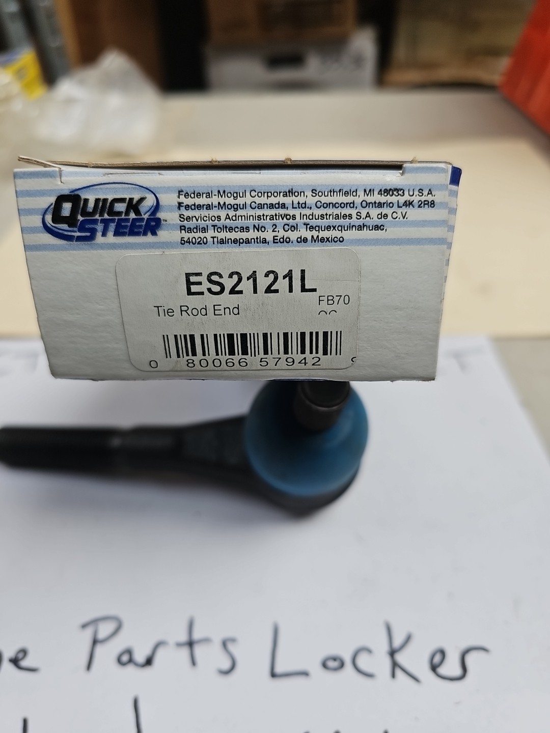Steering Tie Rod End QuickSteer ES2121L - Image 3