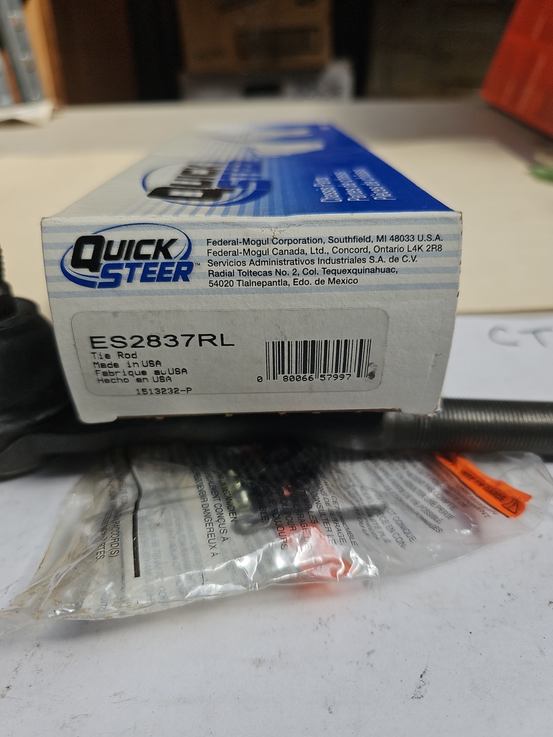 Steering Tie Rod End QuickSteer ES2837RL - Image 3