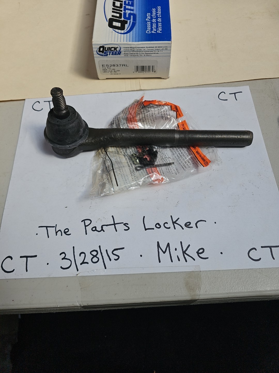 Steering Tie Rod End QuickSteer ES2837RL - Image 4