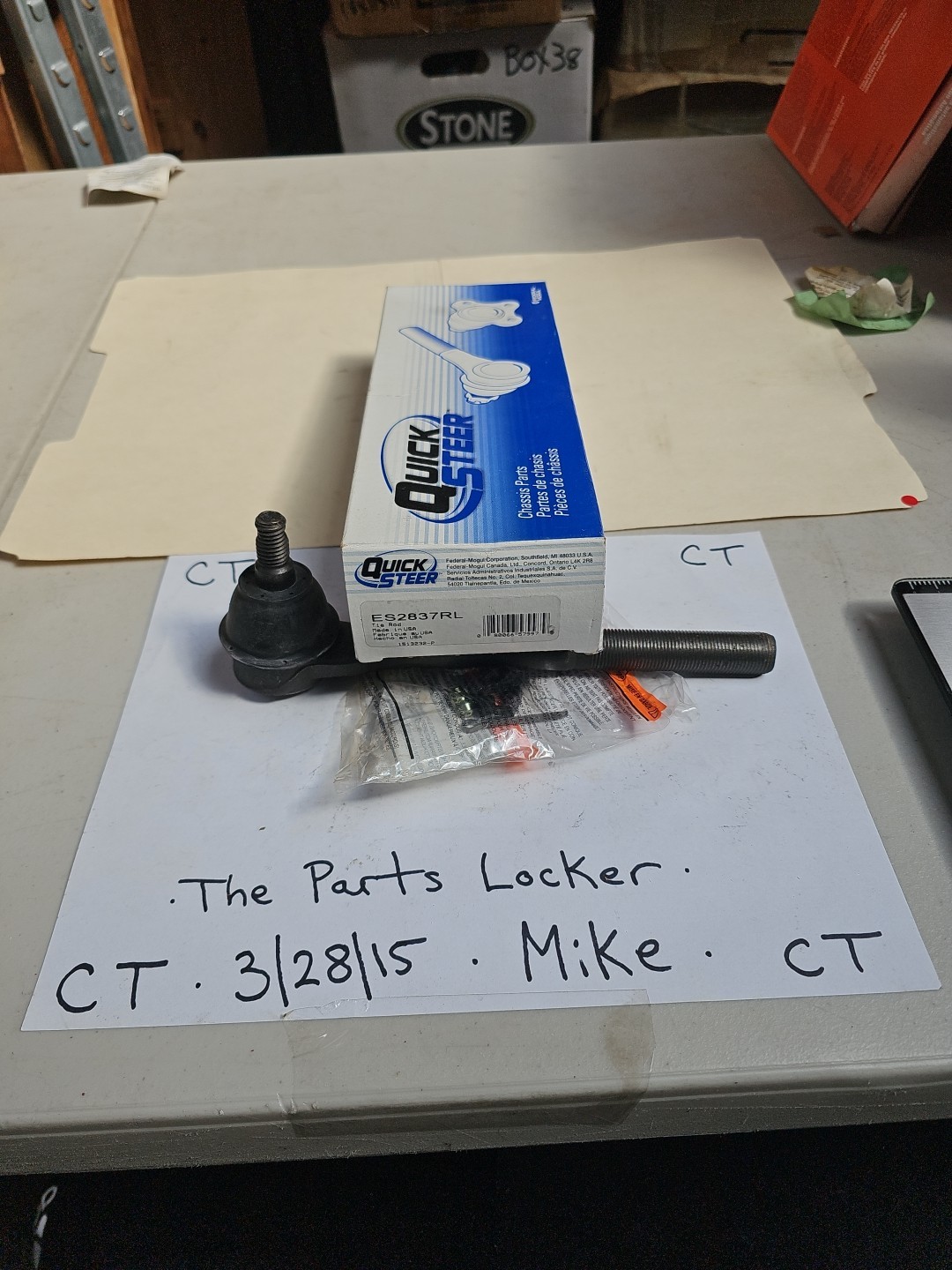 Steering Tie Rod End QuickSteer ES2837RL