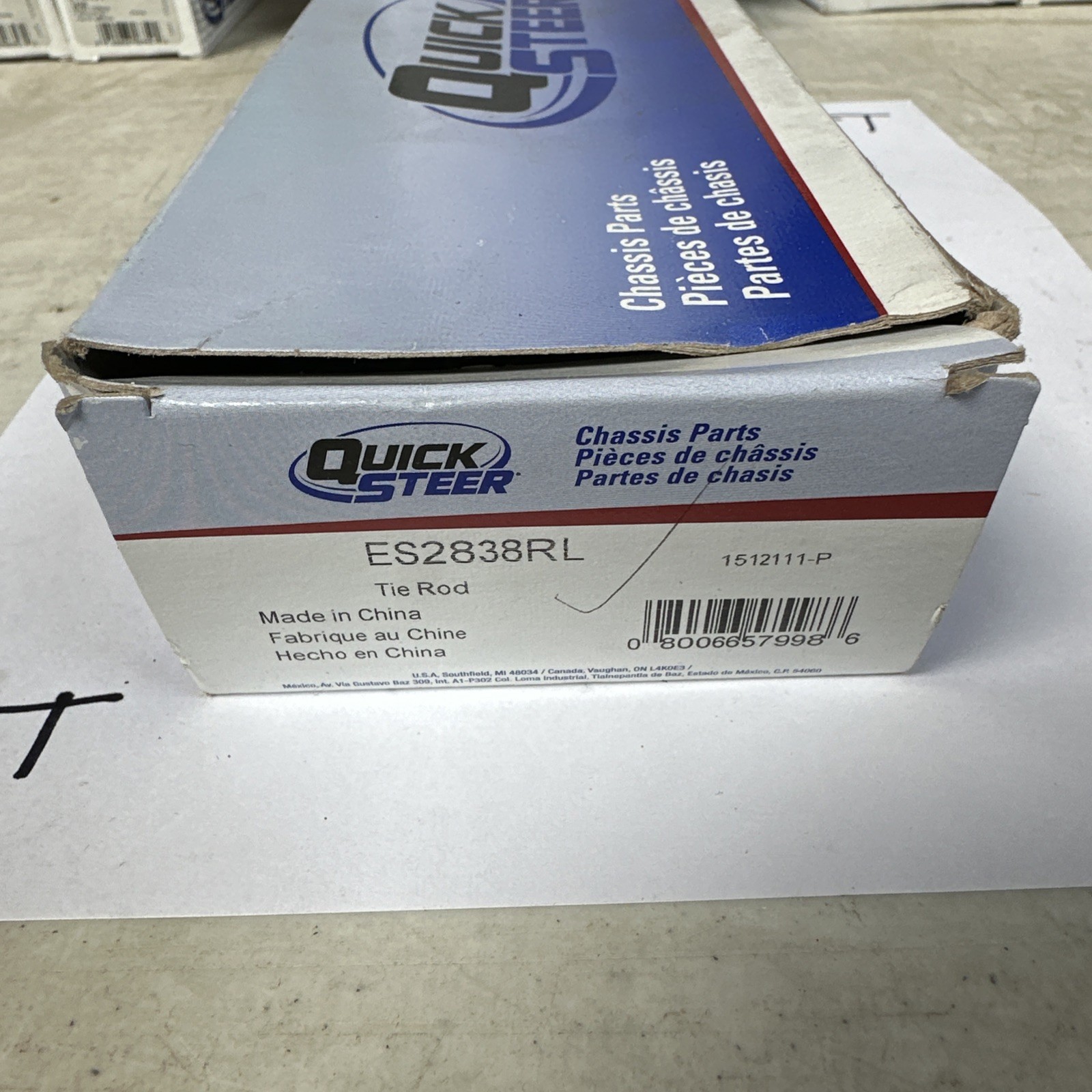 Steering Tie Rod End QuickSteer ES2838RL - Image 3