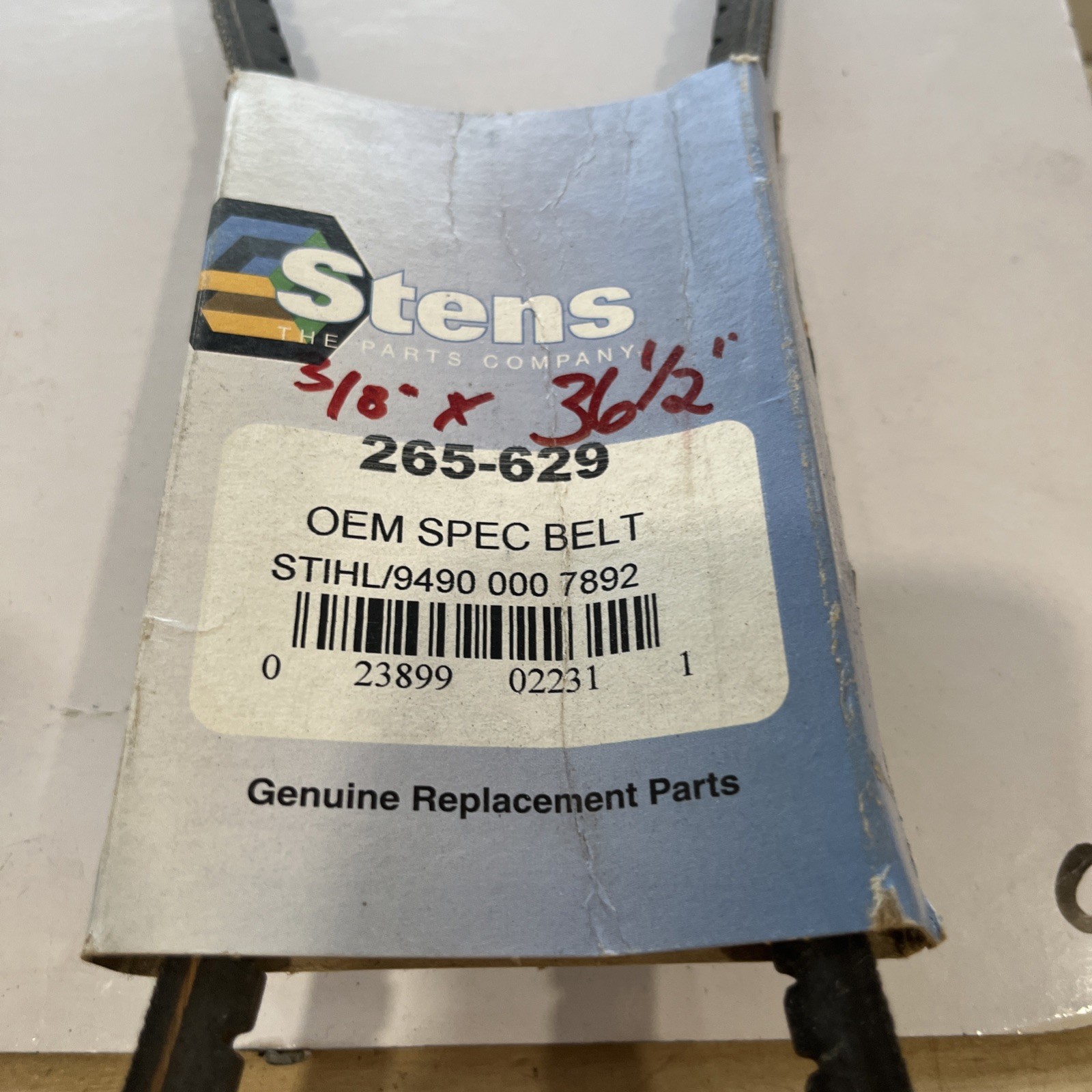 Stens 265-629 OEM Replacement Belt (Stihl 9490 000 7892) - Image 3