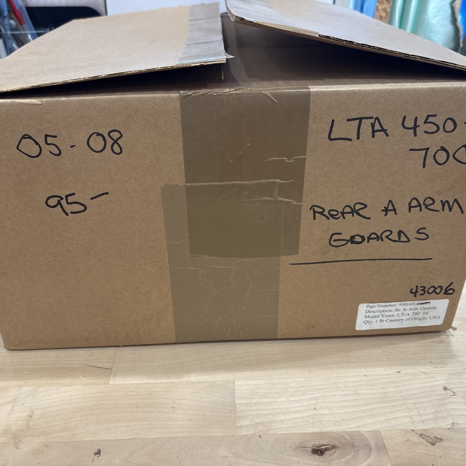 Suzuki King Quad 450 500 700 750 Rear A- Arm Guard Set New OEM # 990A0-43006 - Image 4
