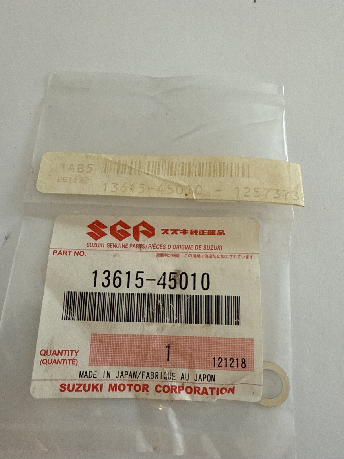 Suzuki WASHER 13615-45010 OEM NEW - Image 3