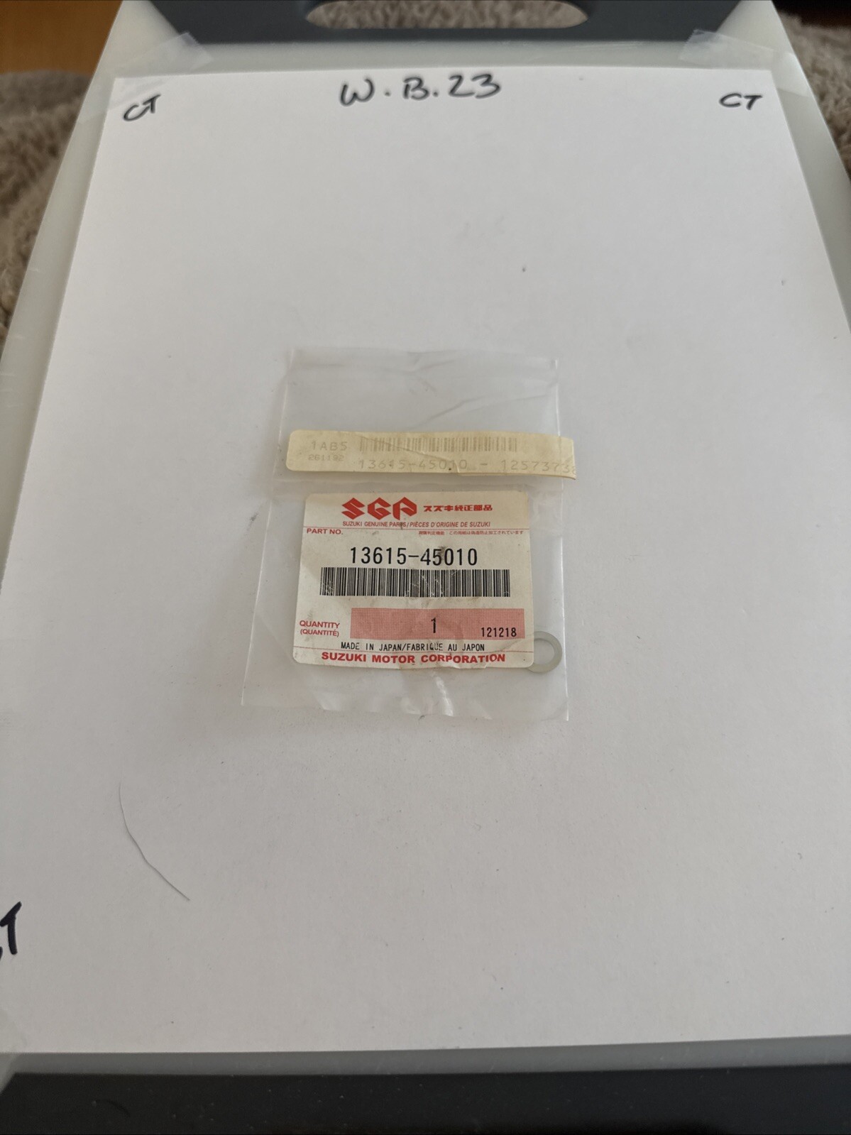 Suzuki WASHER 13615-45010 OEM NEW