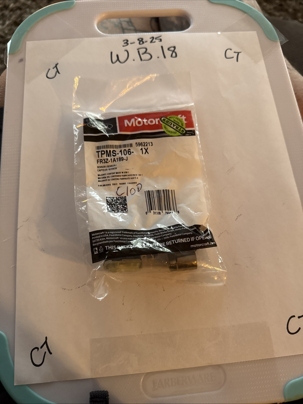 TPMS Sensor Motorcraft TPMS-106