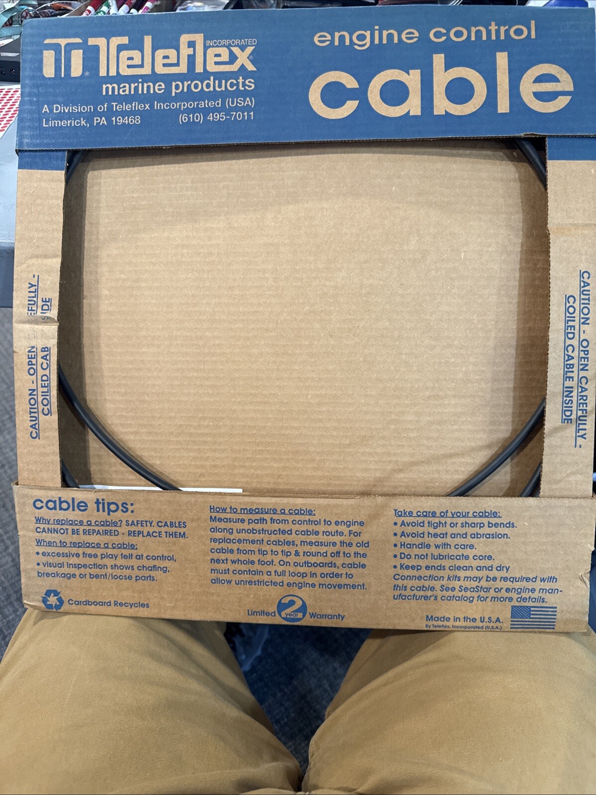 Teleflex Johnson/Evinrude Control Shift Cable 14' Part# CC17014 - Image 3