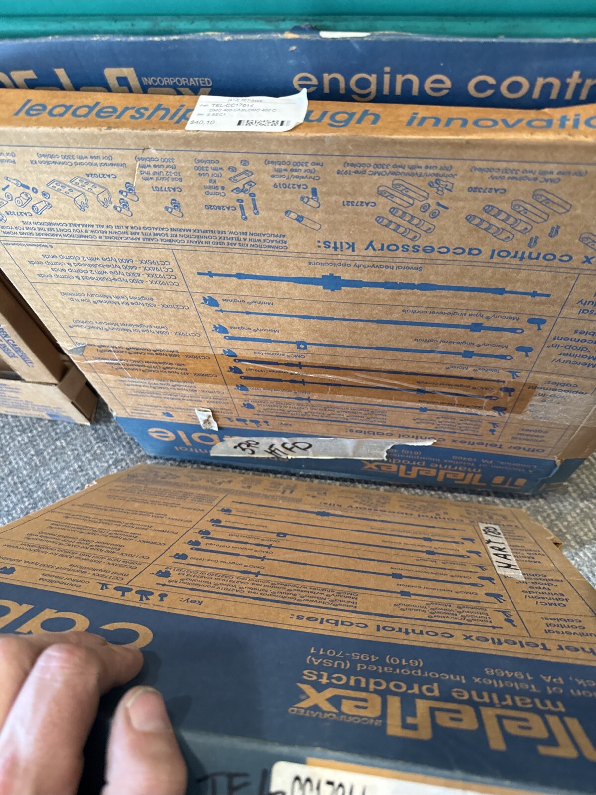 Teleflex Johnson/Evinrude Control Shift Cable 14' Part# CC17014 - Image 5