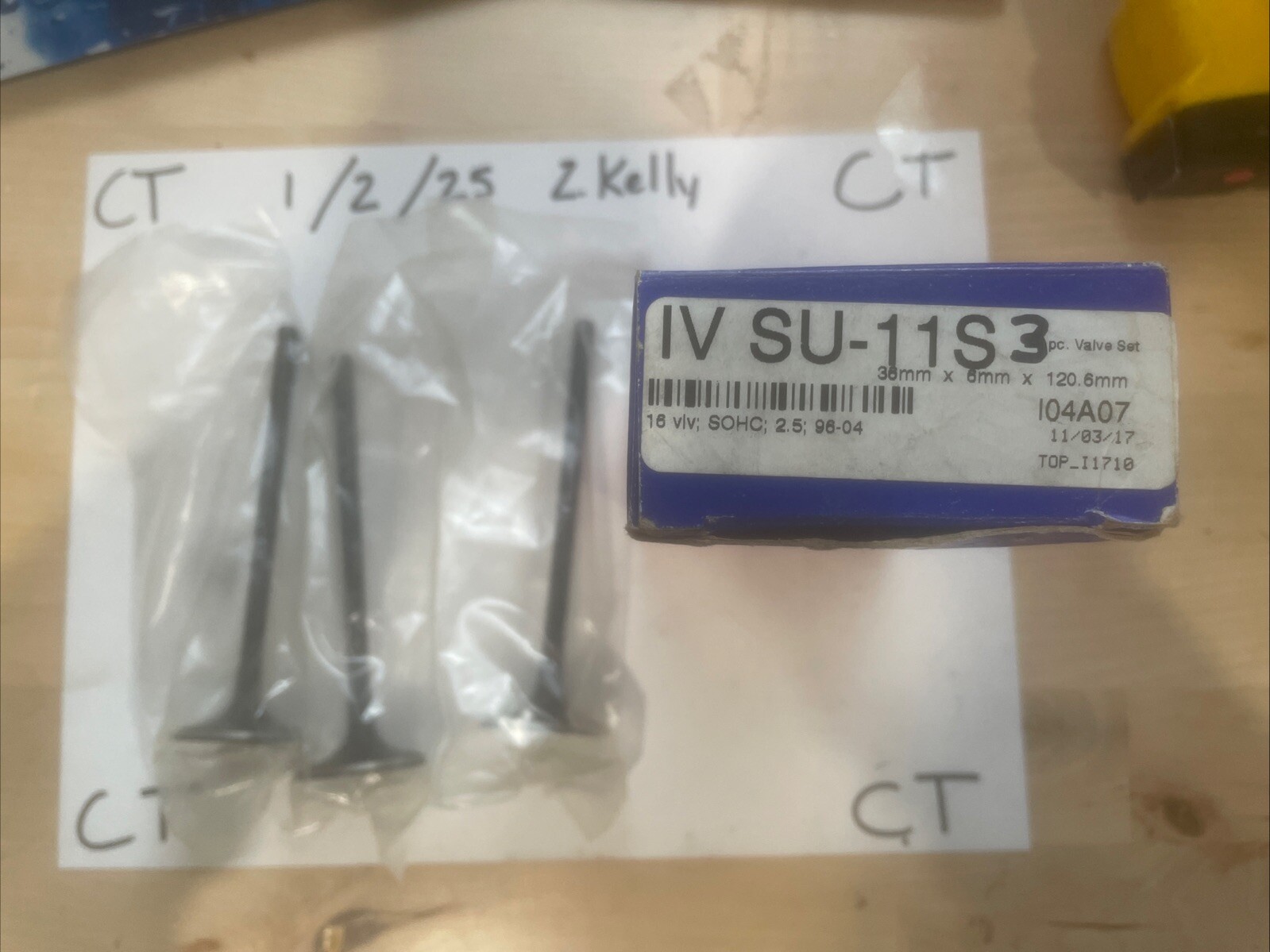 Topline IVSU11S Valve Train Components - Engine Intake Valve (Package Of 3) - Image 3