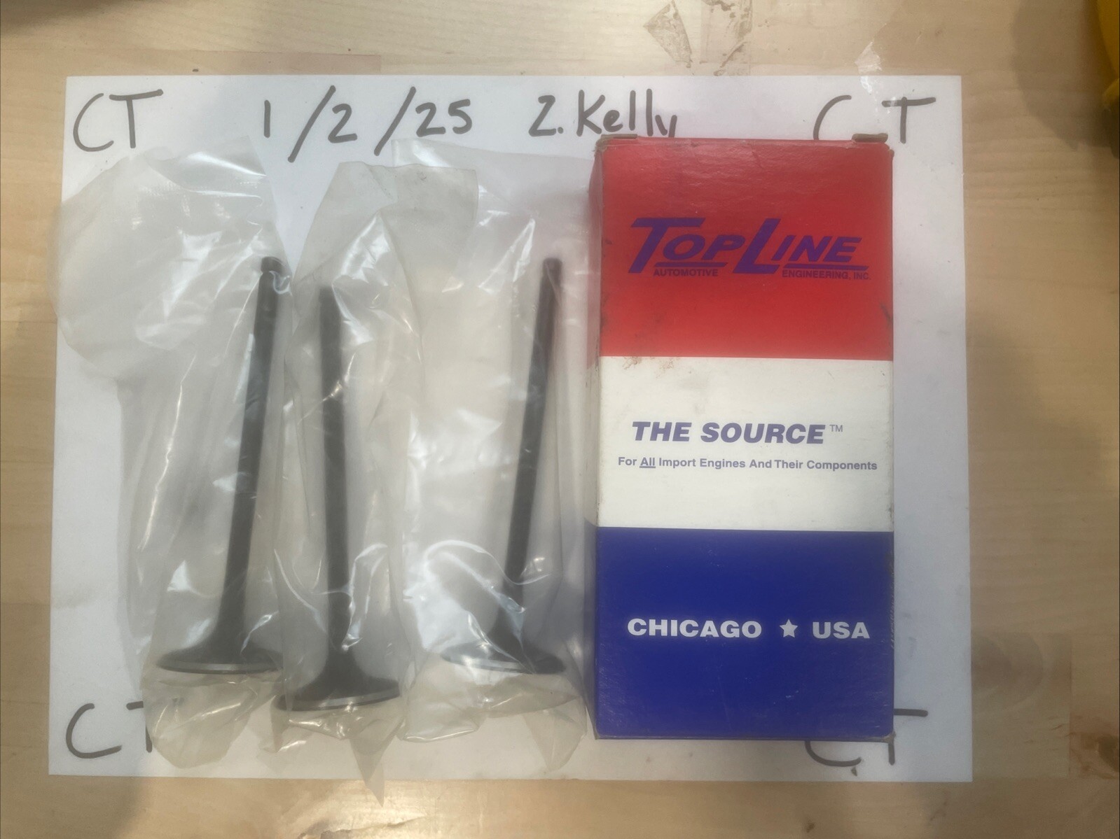 Topline IVSU11S Valve Train Components - Engine Intake Valve (Package Of 3)