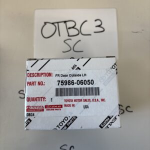 Toyota 75986-06050 Stripe Front Door Outside 2012-2017 Camry