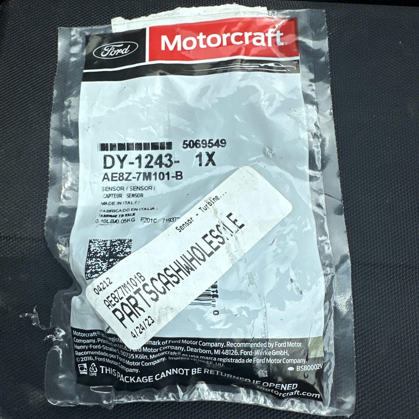 Transaxle Output Speed Sensor Motorcraft DY-1243