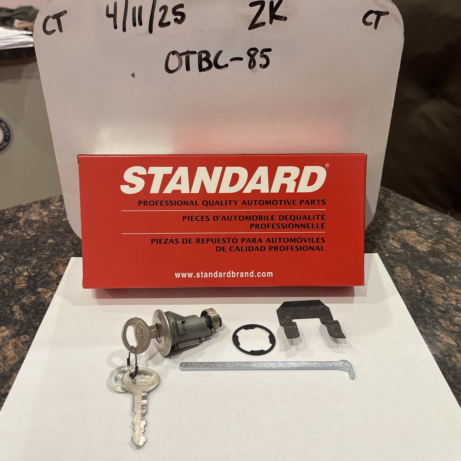 Trunk Lock-Tailgate Lock Cylinder Standard TL-104 ( TL104 )