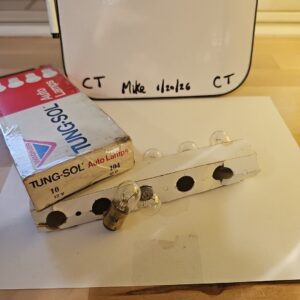 Tung-Sol Auto Lamps TS104 12V (1 Package Of 6 Bulbs) *New *Open Box*