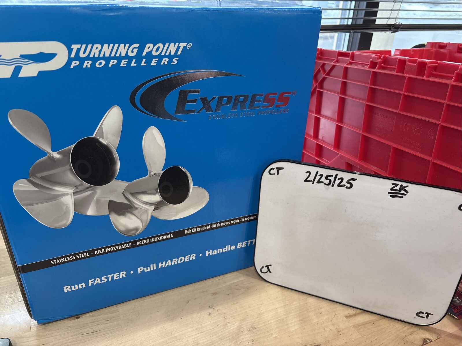 Turning Point Express Mach3 RH Stainless Propeller 14.25" x 17 31501712