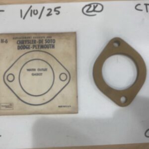 United Delco H-6 Water Outlet Gasket (4pk) Rep. For Chrysler-Desoto-Dodge-Plym.