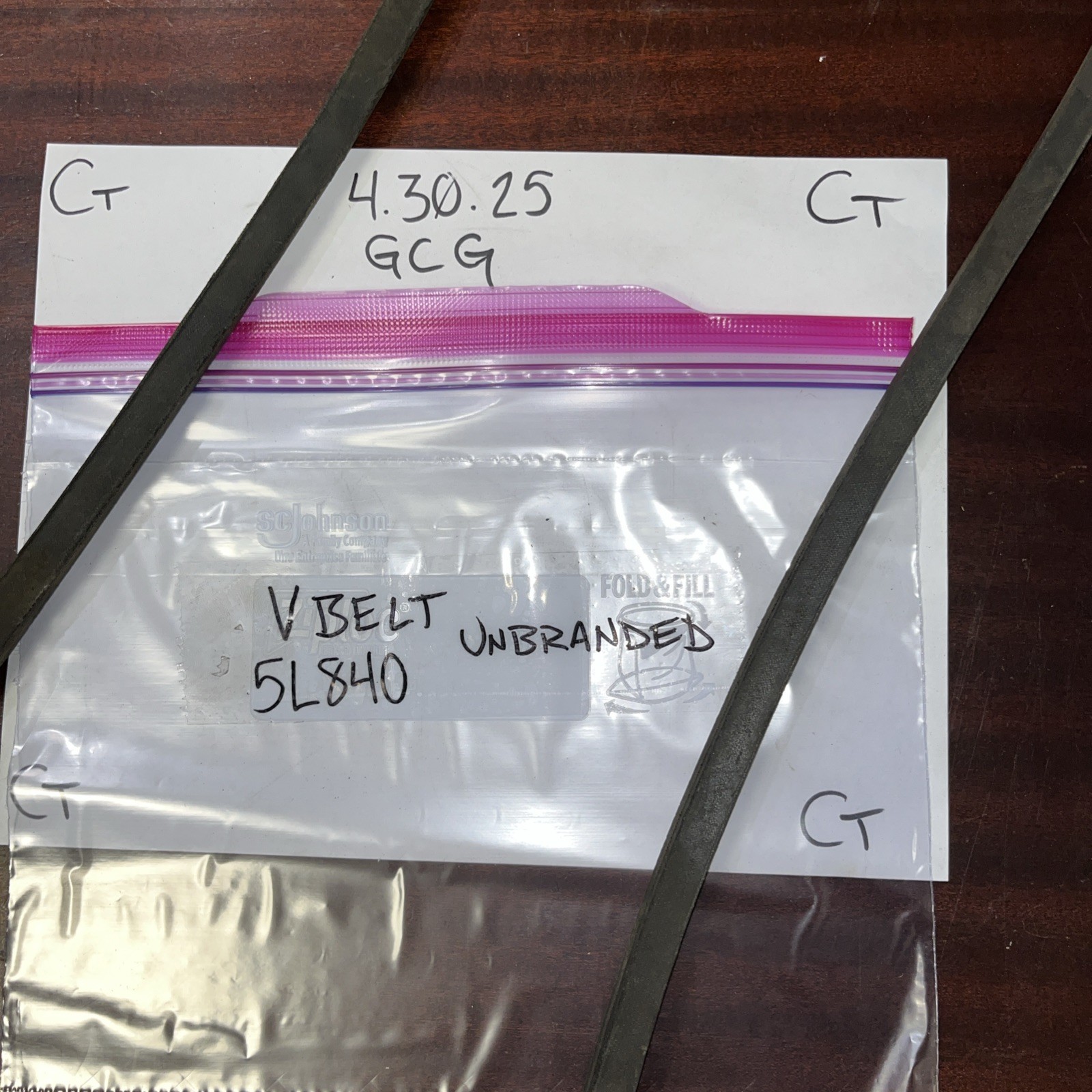 V belt 5L840 unbranded no original packaging