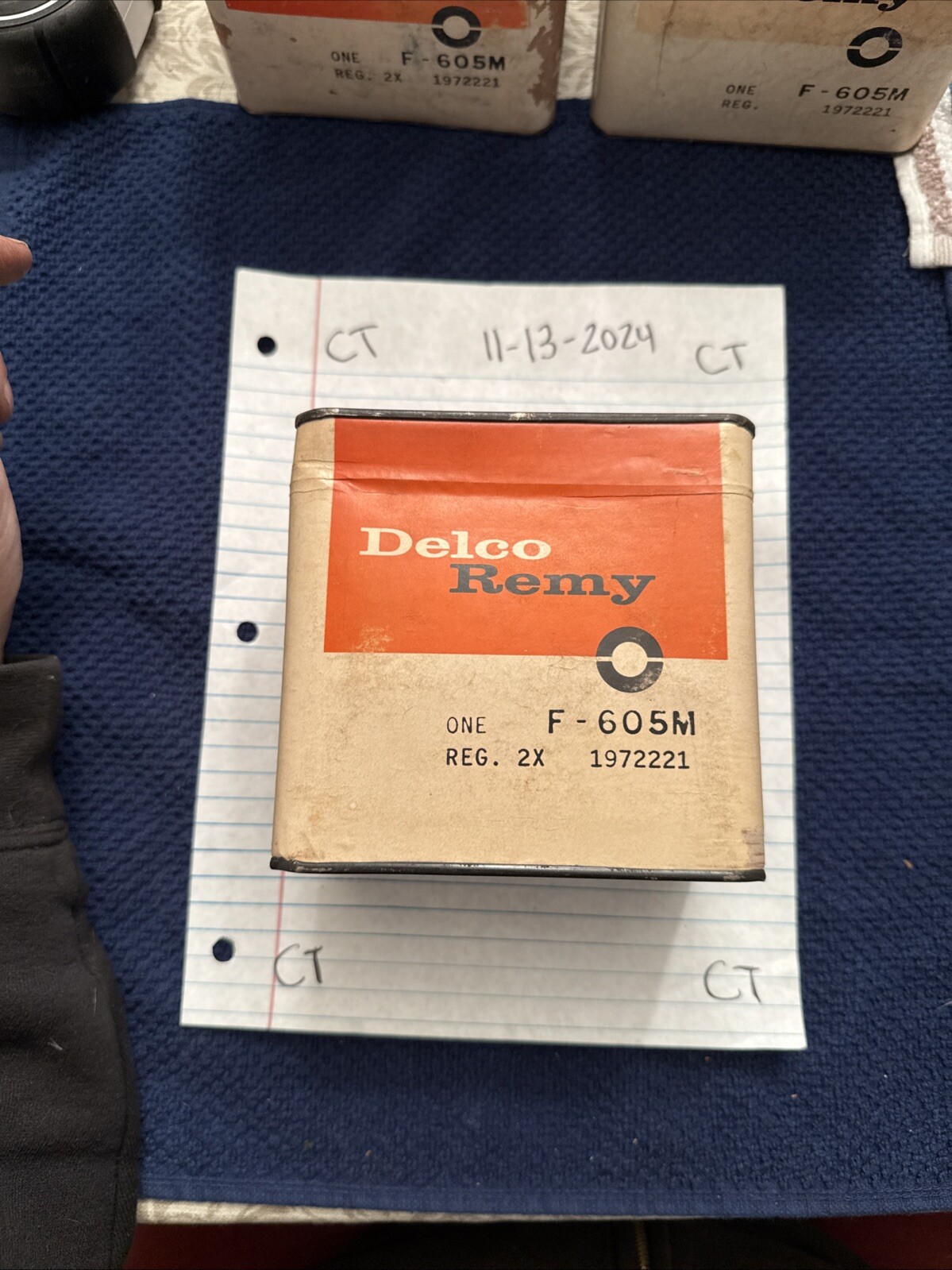 VOLTAGE REGULATOR DELCO REMY F-605M FOR 1958- 1962 MERCURY RAMBLER STUDEBAKER