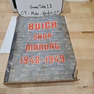 Vintage 1948-1949 Buick Shop Manual
