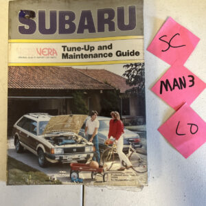 Vintage 1984 Subaru Vera Vera Tune Up And Maintenance Guide Haynes Manual VG