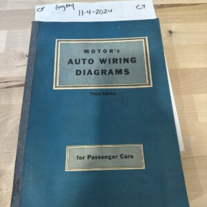 Vintage Motor's Auto Wiring Diagrams 3rd Edition Passenger Cars 1950-56, Used.