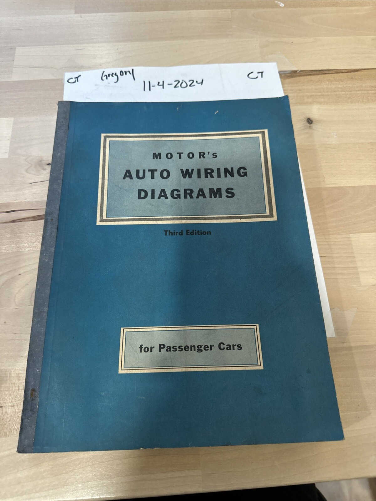 Vintage Motor's Auto Wiring Diagrams 3rd Edition Passenger Cars 1950-56, Used.