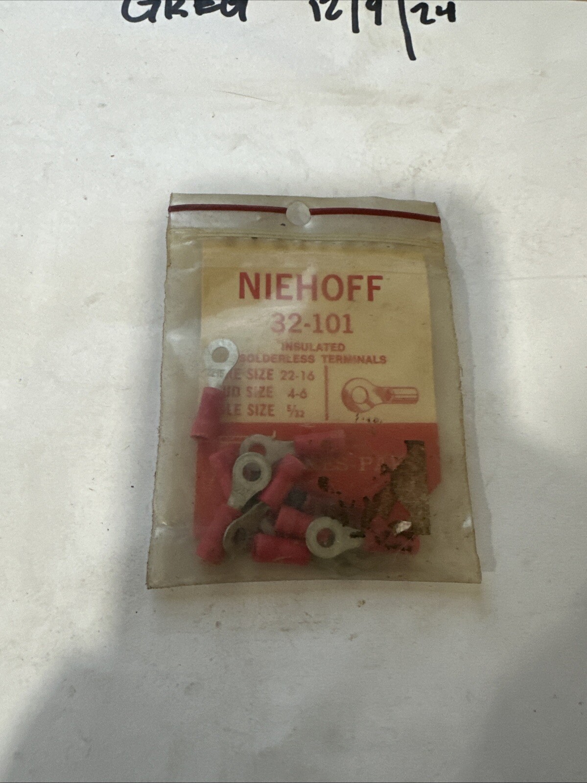 Vintage Niehoff Insulated Solderless Terminals, 32-101 - Image 3
