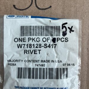 W718128S417 - RIVET - Ford- 5 PCS