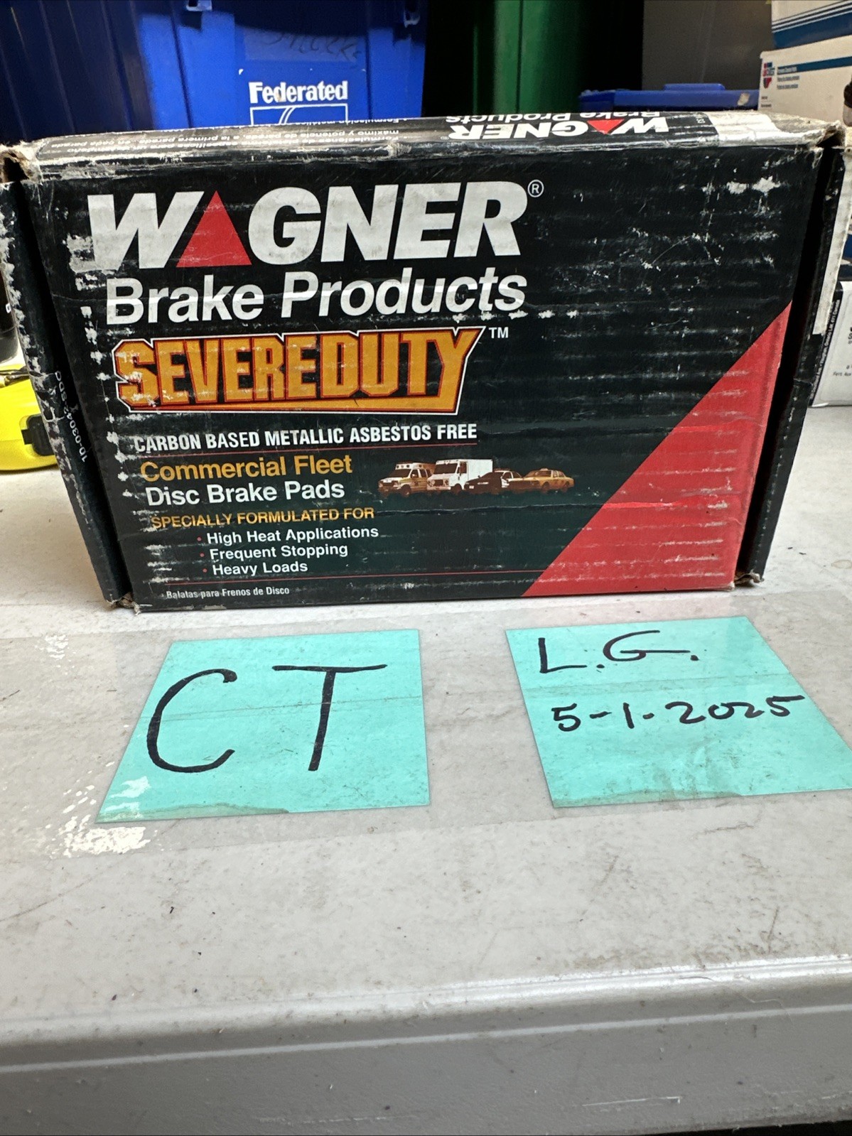 Wagner Brake SX450 SevereDuty Disc Brake Pad Set For Select 75-96 Ford Models - Image 3
