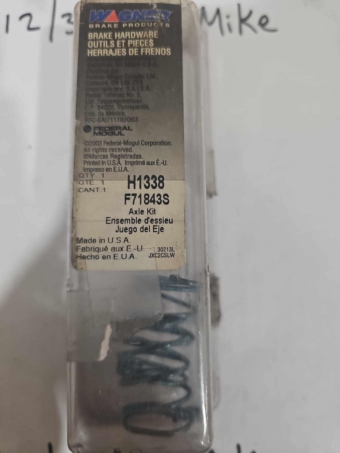 Wagner Brakes Parking Brake Strut Spring PN: H1338 Box Of 2 - Image 3